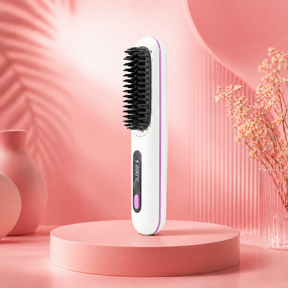 Brosse chauffante intelligente pour cheveux court