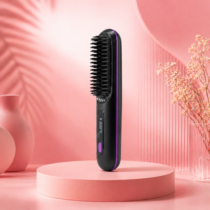 Brosse chauffante intelligente pour cheveux court